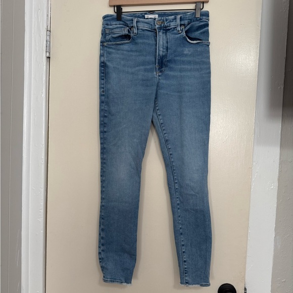 Good American Light Blue Skinny Jeans size 31 - Picture 1 of 9
